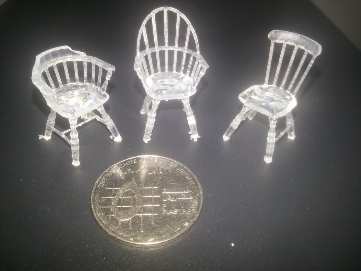 Detailed resin 3D print