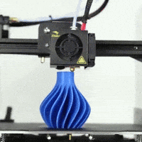 A 3d printer printing