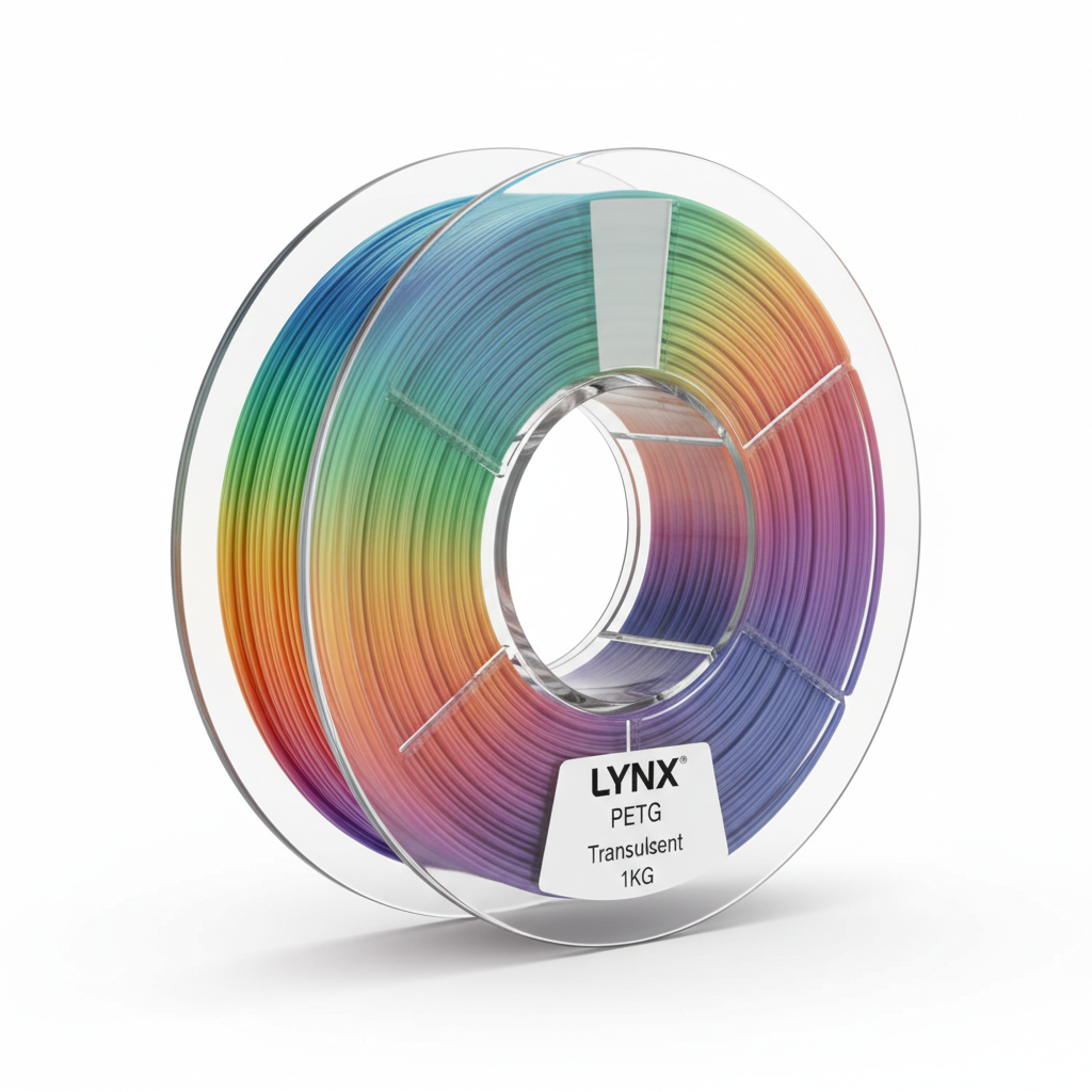 LYNX PETG Translucent 1.75mm 3D Printer Filament 1KG
